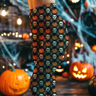 Leggings Motif Crâne et Citrouille d'Halloween