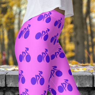 Leggings Motif cycliste ultra-rose époustouflante