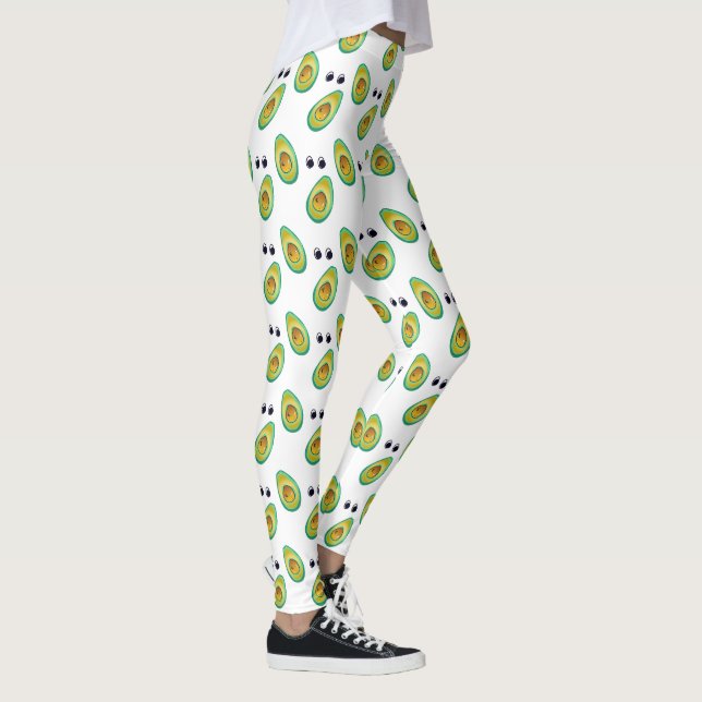 Leggings Motif d'amour d'avocat (Droite)
