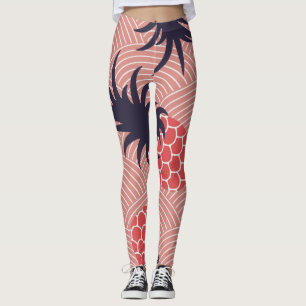 Leggings Motif d'ananas géométrique