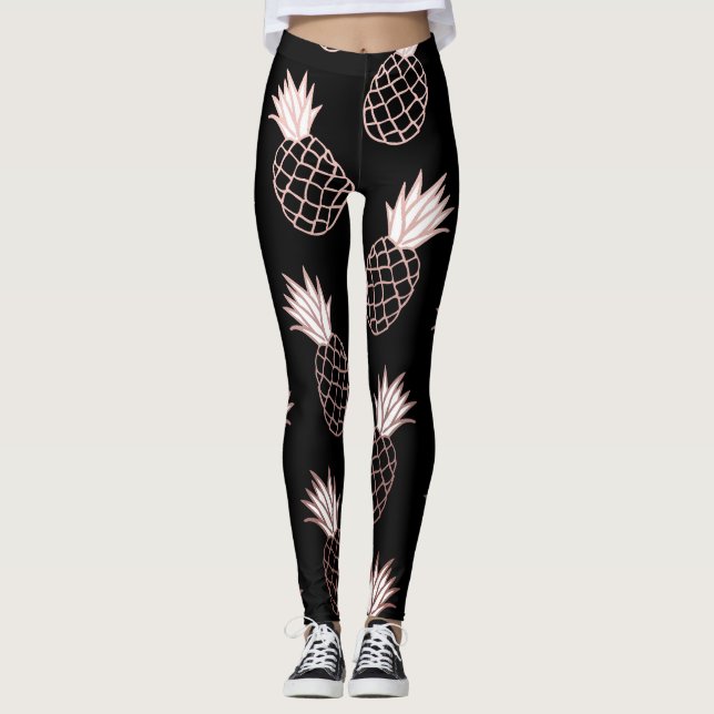 Leggings Motif d'ananas mignon (Devant)