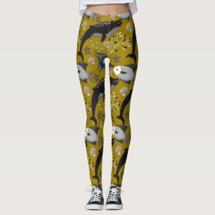 Leggings Motif d'animaux aquatiques vie sous-marine 18