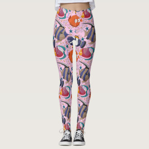 Leggings Motif d'animaux aquatiques vie sous-marine en me