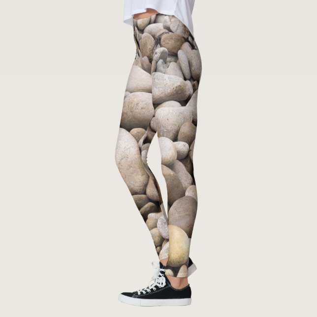 Leggings Motif d'arrière - plan de caillou (Gauche)