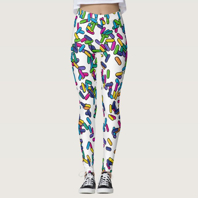 Leggings Motif d'arrosage éparpillé (Devant)