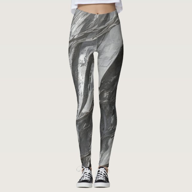 Leggings motif d'art moderne Abstrait (Devant)
