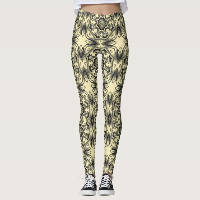 Leggings motif d'art parfait (Devant)