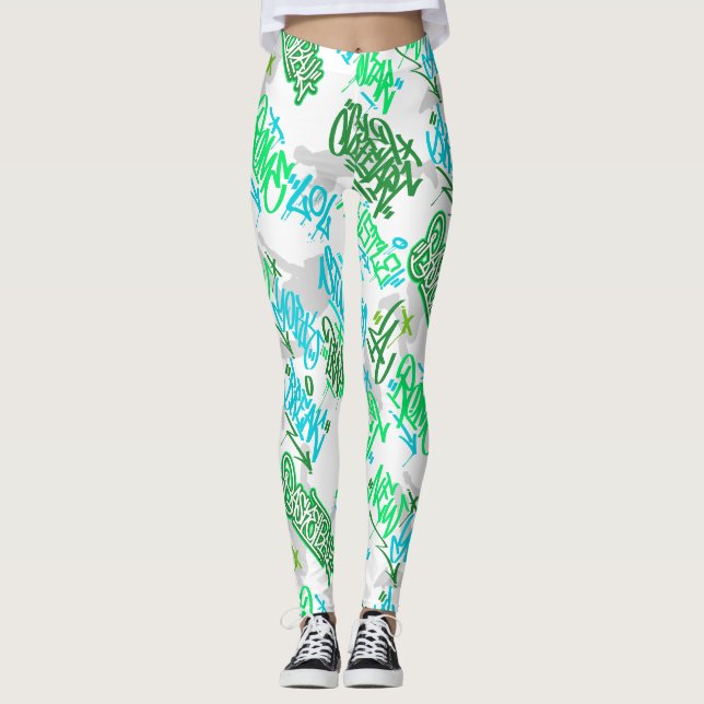 Leggings Motif d'arts de rue Hip Hop (Devant)