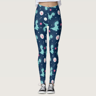 Leggings Motif d'astronaute de Dinosaur