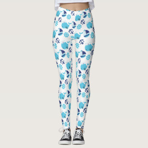 Leggings Motif De Baleines, Beaux Baleines, Baleines Bleues