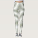 Leggings Motif de bande blanche<br><div class="desc">Une simple motif blanche rayée.</div>