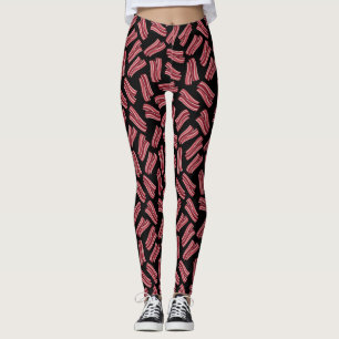 Leggings Motif de bandes de lard