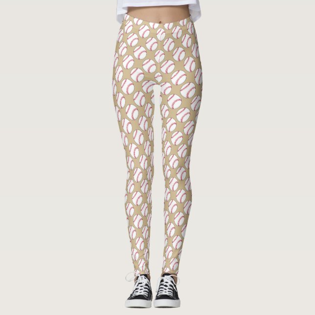 Leggings Motif de baseball (Devant)