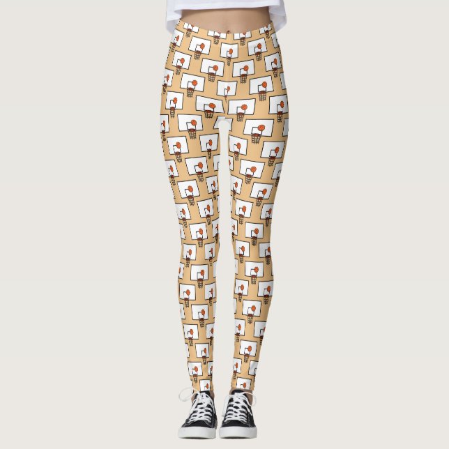 Leggings Motif de basket-ball (Devant)