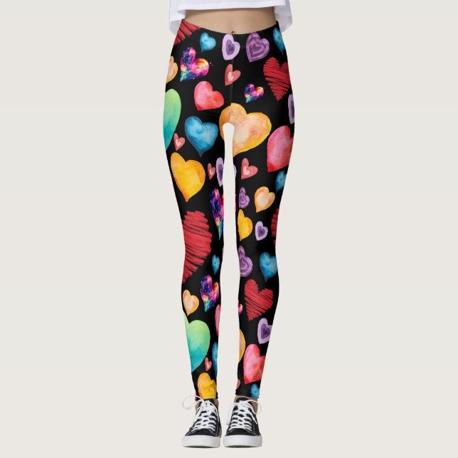 Leggings Motif de Black Hearts (Devant)