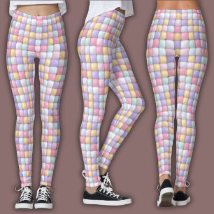Leggings Motif de bonbon vibrant Bubble Gum pastel