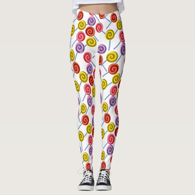 Leggings Motif de bonbons | motif Lollies | lollipop 2 (Devant)
