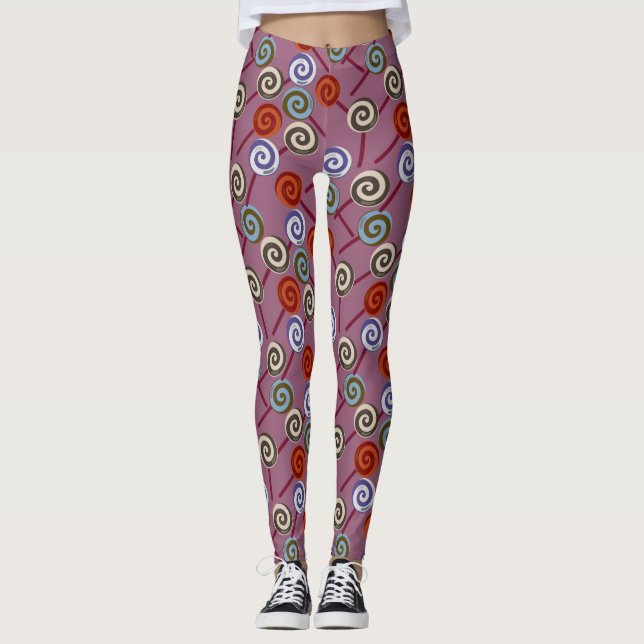 Leggings Motif de bonbons | motif Lollies | lollipop 49 (Devant)