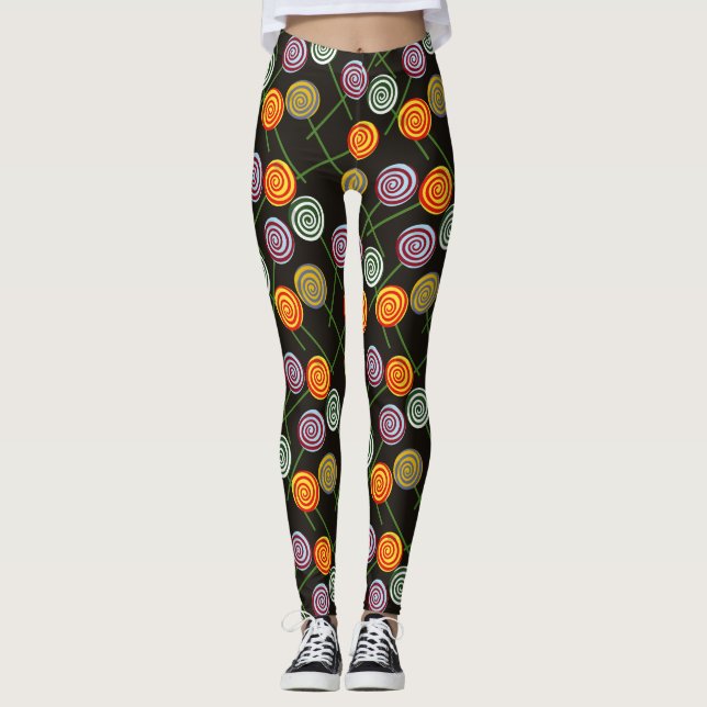 Leggings Motif de bonbons | motif Lollies | lollipop 52 (Devant)