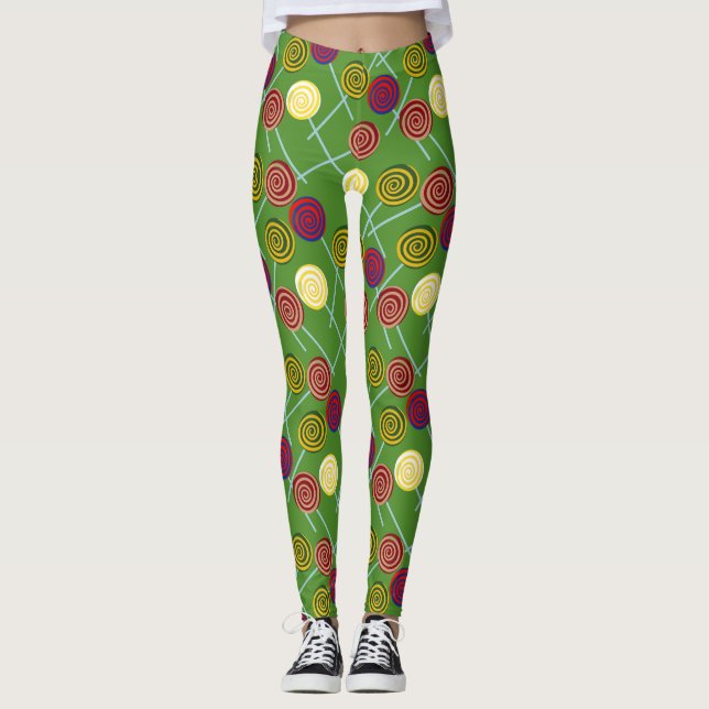 Leggings Motif de bonbons | motif Lollies | lollipop 58 (Devant)