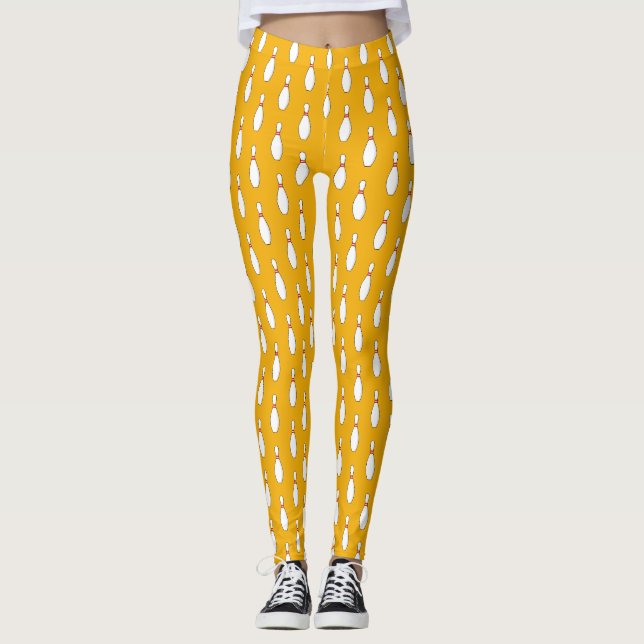 Leggings Motif de Bowling Skittle (Devant)
