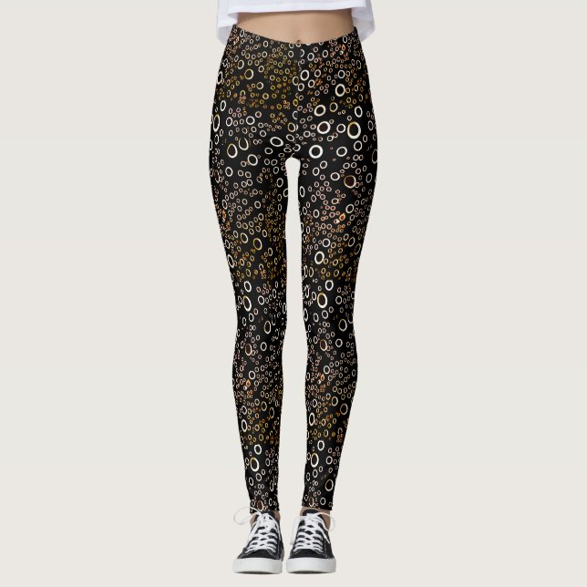 Leggings Motif de bulle (Devant)