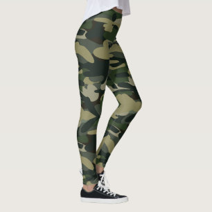 Leggings Motif de camouflage de bois tactique militaire Cam
