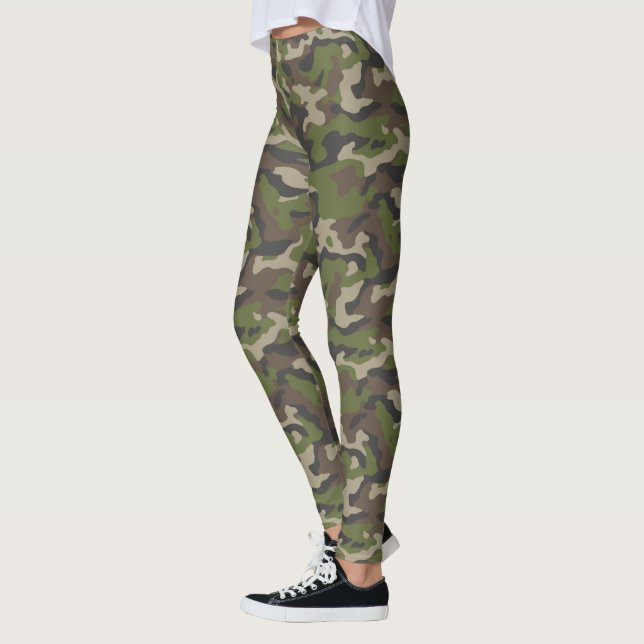 Leggings Motif de camouflage vert (Gauche)
