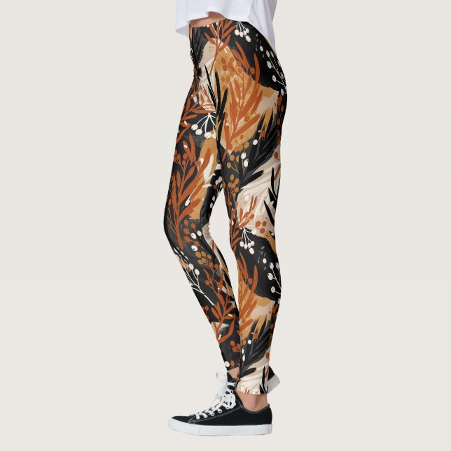 Leggings Motif de carrelage moderne mignon (Gauche)