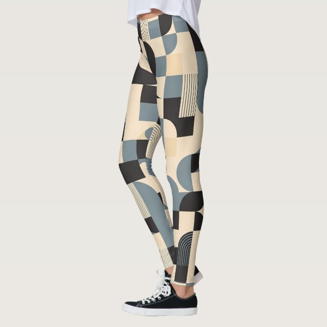 Leggings Motif de carrelage moderne mignon (Gauche)