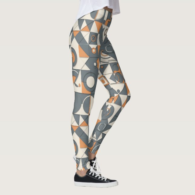 Leggings Motif de carrelage moderne mignon (Droite)