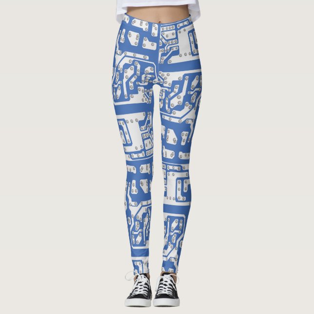 Leggings Motif de carte de circuit (Devant)