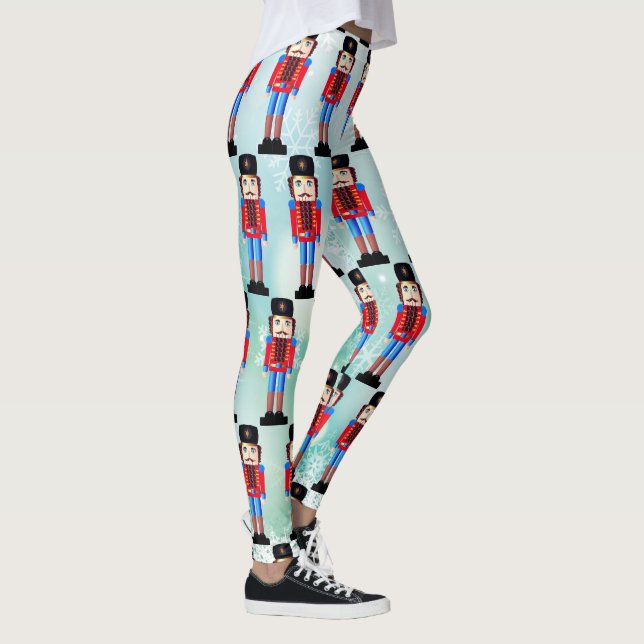 Leggings Motif de casse-noix de Noël d'amusement (Droite)