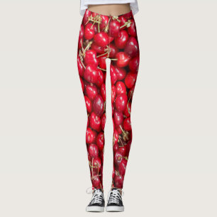 Leggings Motif de cerise douce
