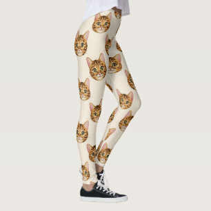 Leggings Motif de chat Bengal exotique mignon