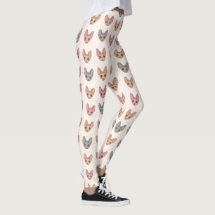 Leggings Motif de chat Sphynx mignon et unique