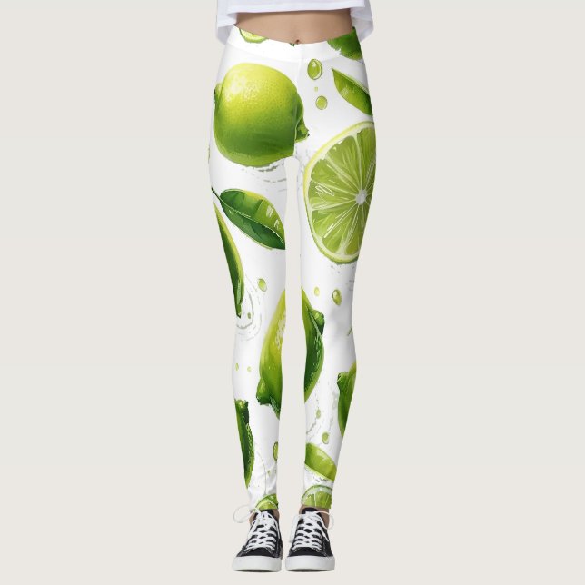 Leggings Motif de chaux (Devant)