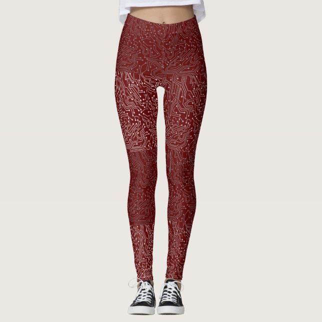 Leggings Motif de circuit connecté b DR Go (Devant)