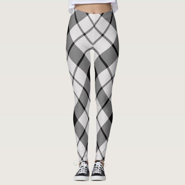 Leggings Motif de clan écossais de MacFarlane Plaid Tartan (Devant)