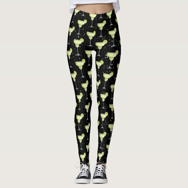 Leggings Motif de cocktail Margarita (Devant)
