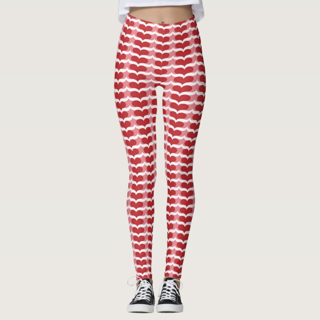 Leggings Motif de coeur (Devant)