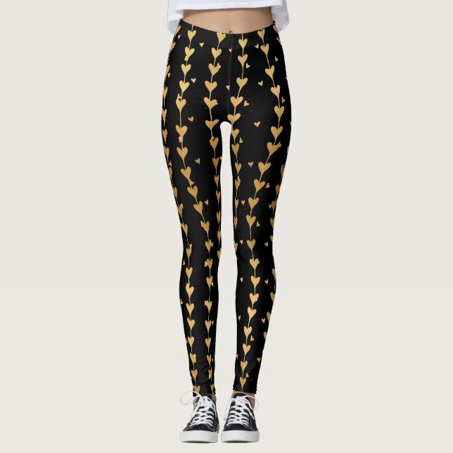 Leggings Motif de coeur 14 (Devant)