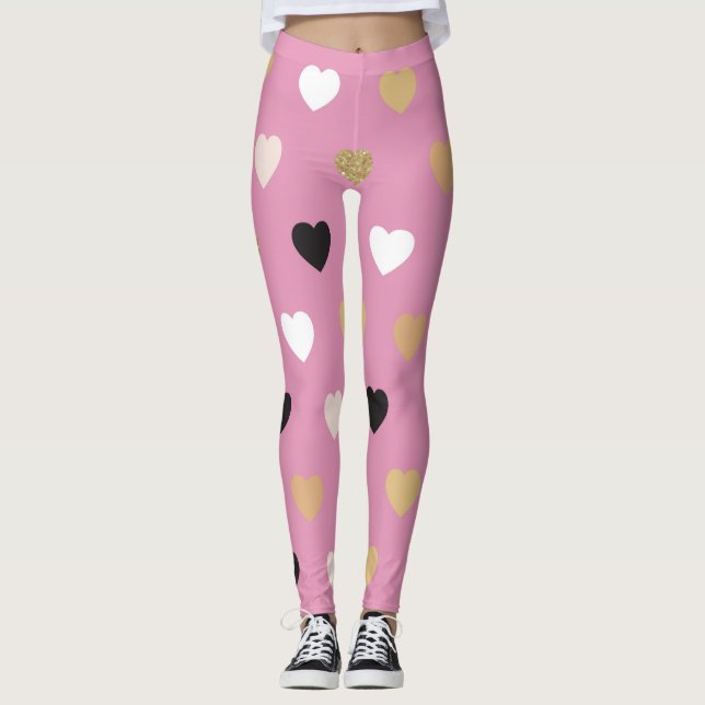 Leggings Motif de coeur 32 (Devant)
