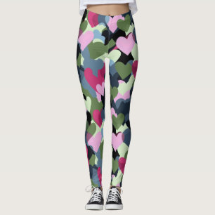 Leggings Motif de coeur coloré