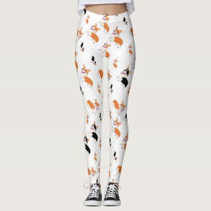 Leggings Motif de corgi de Gallois