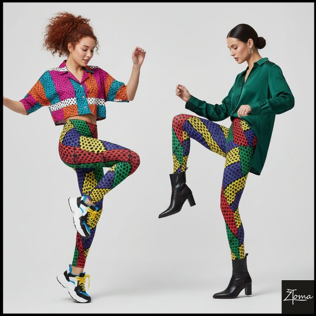 LEGGINGS MOTIF DE COULEUR (Créateur téléchargé)