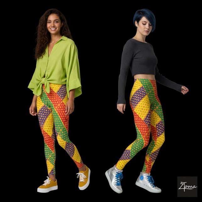 LEGGINGS MOTIF DE COULEUR (Créateur téléchargé)