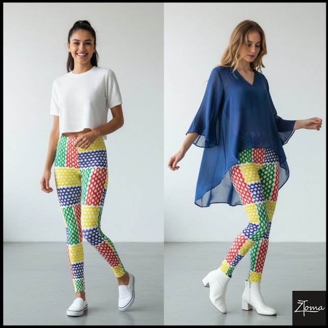 LEGGINGS MOTIF DE COULEUR (Créateur téléchargé)