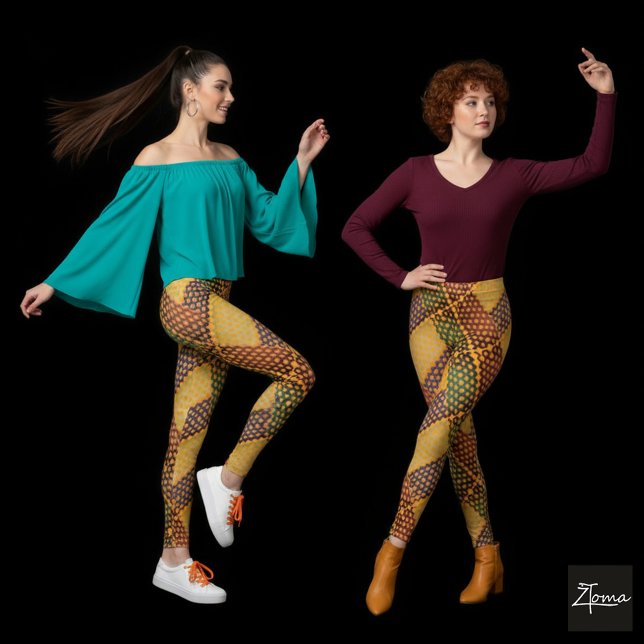 LEGGINGS MOTIF DE COULEUR (Créateur téléchargé)