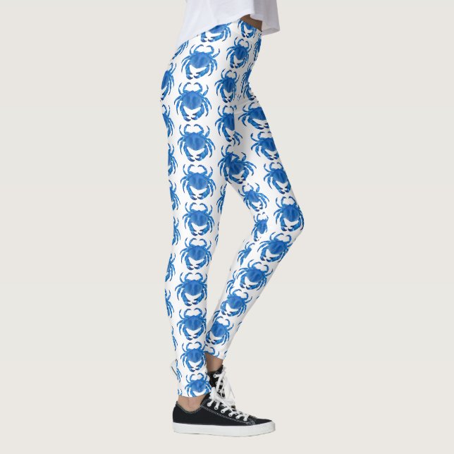 Leggings Motif de crabe bleu (Droite)